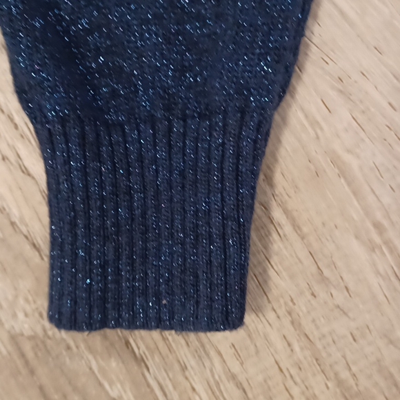 Little Marc Jacobs shimmery sparkle navy blue ruffle cardigan sweater snap up 5 - Picture 16 of 16